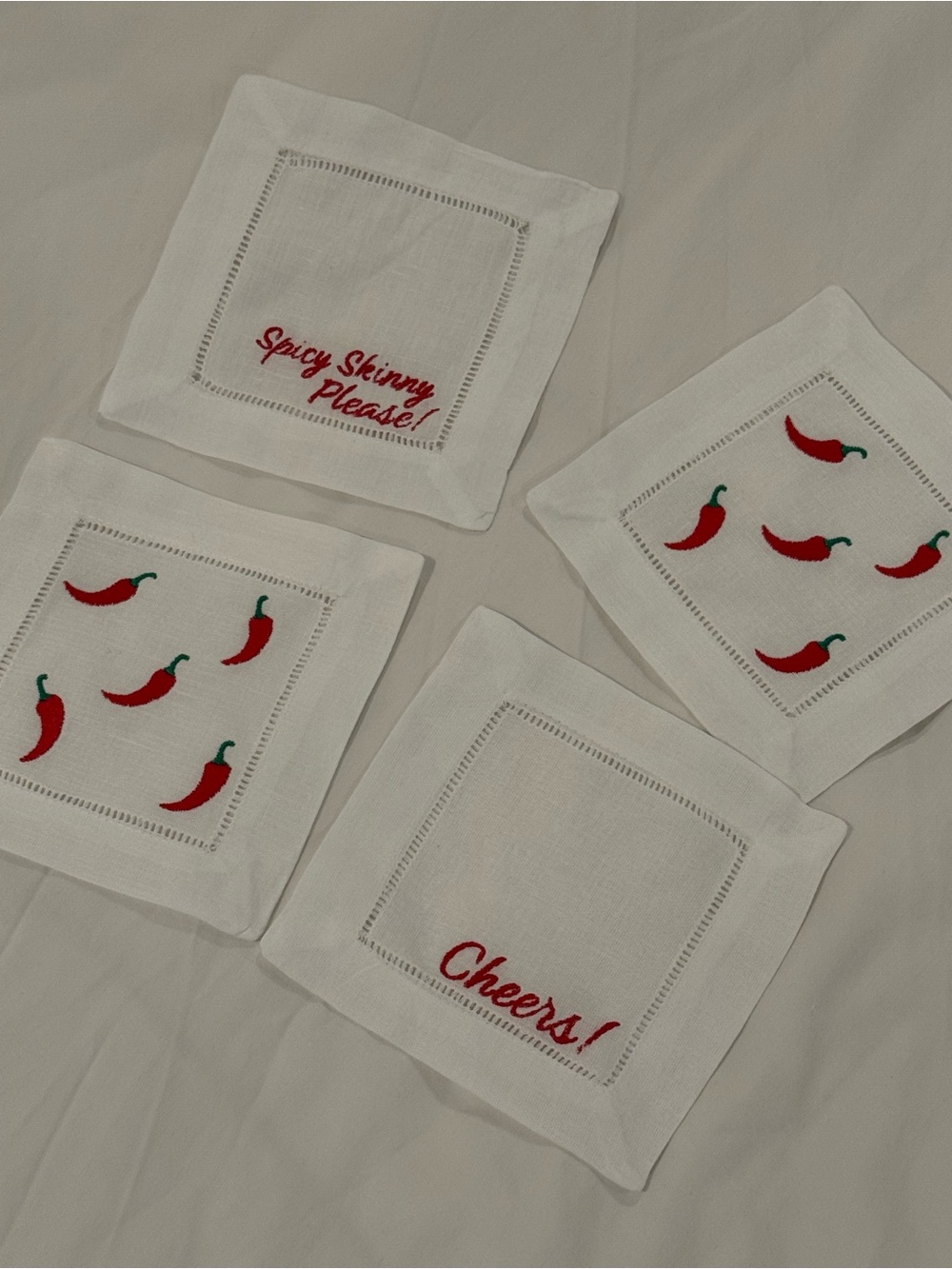 Spicy Skinny Cocktail Napkins
